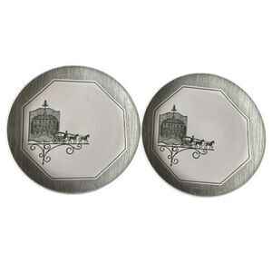 2 Vintage Scio Olde Orleans 10” Dinner Plates